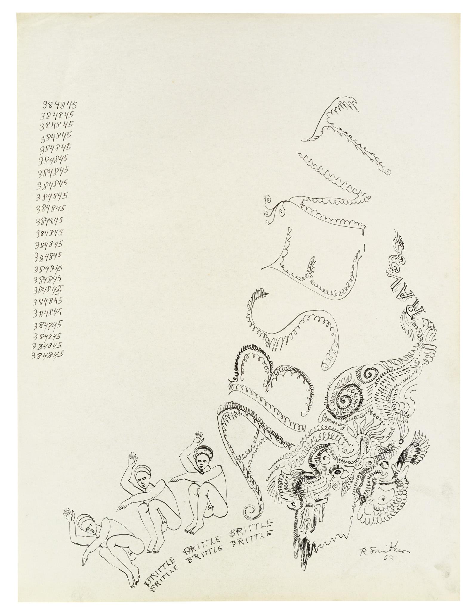 Drawing by Robert Smithson